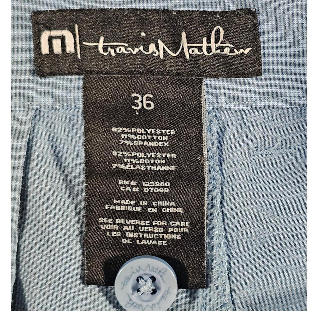 Lot 2 Pairs TravisMathew Performance Stretch Golf Shorts Mens 36 Black, Blue - Picture 3 of 16